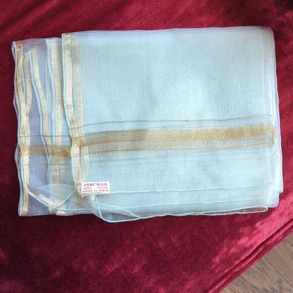 Antique Silk Scarf - Picture 3 of 10